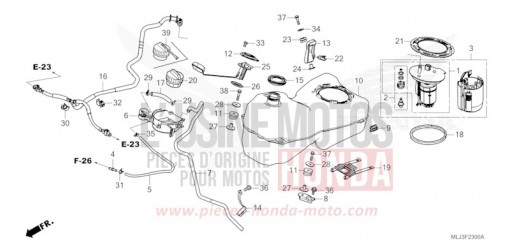 FUEL TANK GL1800BDP de 2023